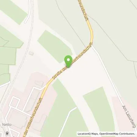 Standortübersicht der Tankstelle Esso-Station Marina Häckel in 07551 Gera