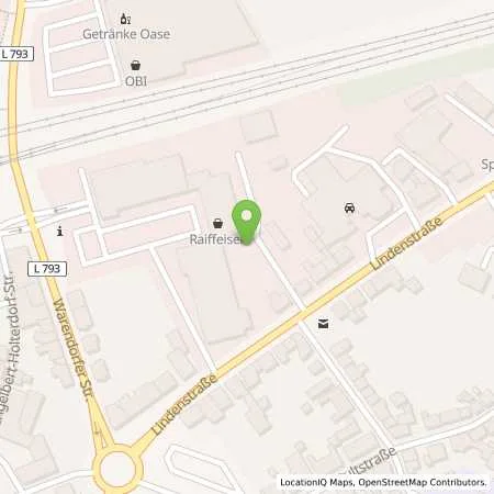 Standortübersicht der Tankstelle Raiffeisen Oelde in 59302 Oelde