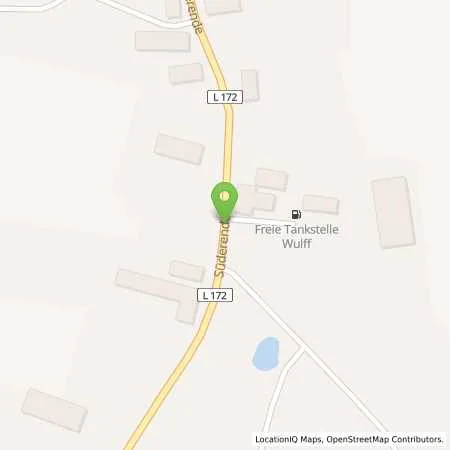 Standortübersicht der Tankstelle Freie Tankstelle Wulff in 24803 Erfde