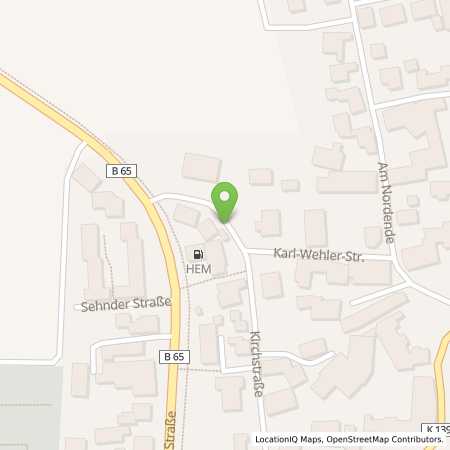 Standortübersicht der Autogas (LPG) Tankstelle: HEM Tankstelle in 31319, Sehnde-Ilten