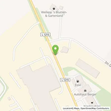 Standortübersicht der Tankstelle ESSO Station Berger / AH Berger in 06571 Wiehe