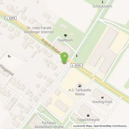 Standortübersicht der Tankstelle Tankstelle AS Wiehe in 06571 Wiehe