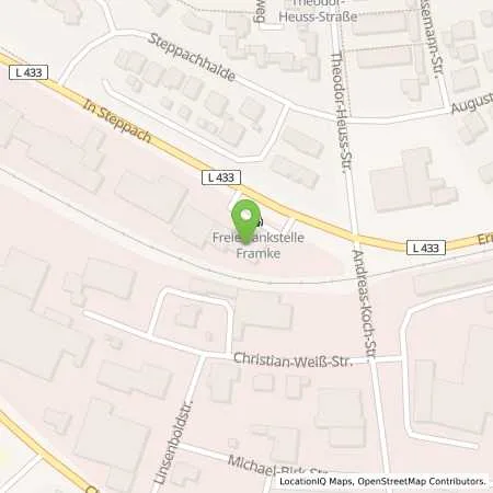 Standortübersicht der Tankstelle Tankstelle Framke GmbH in 78647 Trossingen