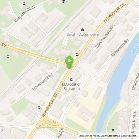 Standortübersicht der Tankstelle ELO-Tankstelle in 91207 Lauf a. d. Pegnitz