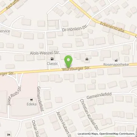 Standortübersicht der Tankstelle CLASSIC Tankstelle in 63808 Haibach