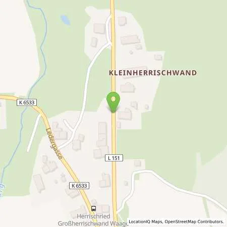 Standortübersicht der Tankstelle Autohaus Kaiser in 79737 Herrischried (Großherrischwand)