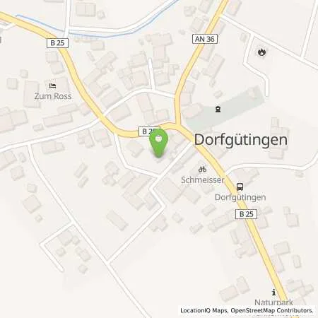 Standortübersicht der Tankstelle TOTAL - Station Erna Schmeißer in 91555 Feuchtwangen (Dorfgütingen)