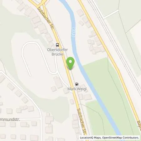 Standortübersicht der Tankstelle Tankautomat Weigel in 92224 Amberg