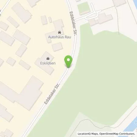 Standortübersicht der Tankstelle Autohaus Manfred Rau (OPEL) in 25541 Brunsbüttel