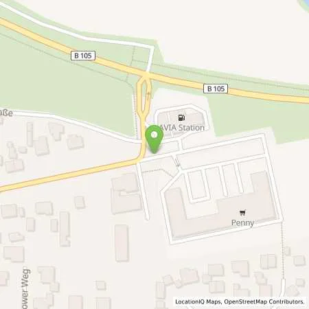 Standortübersicht der Tankstelle AVIA-Tankstelle Hans-Jürgen Huber in 18236 Kröpelin