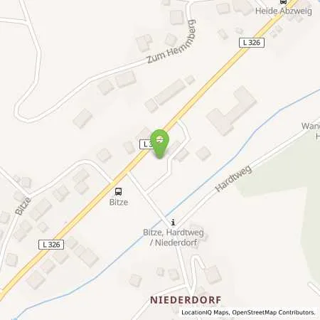 Standortübersicht der Tankstelle Günther Berger & Sohn T. Schließer in 51597 Morsbach