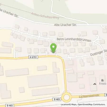 Standortübersicht der Tankstelle Autohaus Fichtner GmbH in 72525 Münsingen