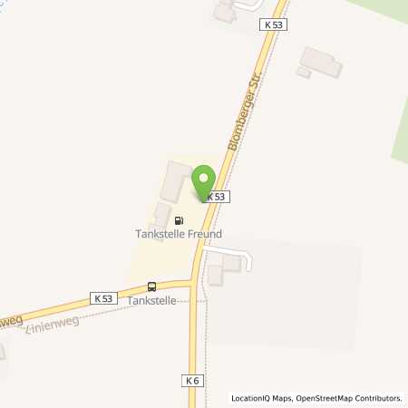 Standortübersicht der Autogas (LPG) Tankstelle: Tankstelle Gerdes in 26487, Blomberg