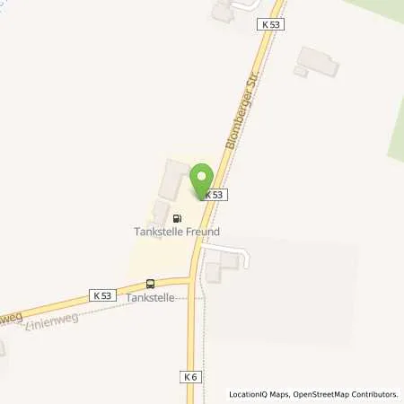 Standortübersicht der Tankstelle Tankstelle Gerdes in 26487 Blomberg