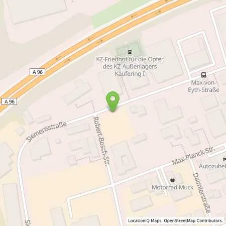 Standortübersicht der Tankstelle Autohaus Maimann GmbH in 86899 Landsberg am Lech