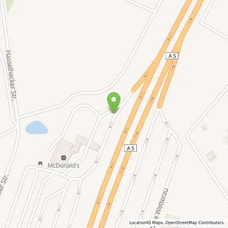 Standortübersicht der Tankstelle BAB-Tankstelle Wetterau West (Aral) in 61239 Ober-Mörlen