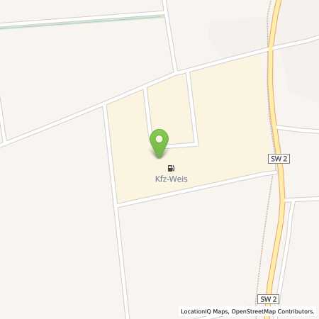 Standortübersicht der Autogas (LPG) Tankstelle: Kfz Weis Autogas in 97535, Wasserlosen-Brebersdorf