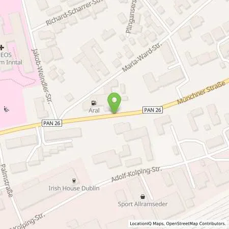 Standortübersicht der Tankstelle Aral-Tankstelle Thomas Brandmeier in 84359 Simbach