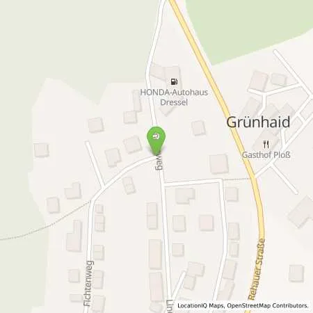 Standortübersicht der Tankstelle Westfalen Autogas Honda - Autohaus Dressel in 95173 Schönwald