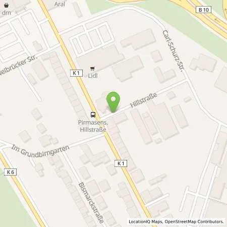 Standortübersicht der Tankstelle Petes-Stop Automatentankstelle in 66953 Pirmasens