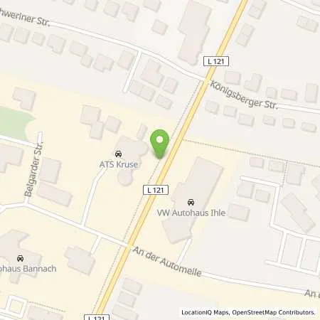 Standortübersicht der Tankstelle Autohaus Ihle GmbH in 24589 Nortorf