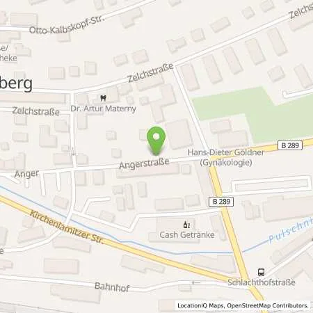 Standortübersicht der Tankstelle Bft Tankstelle Walther in 95213 Münchberg