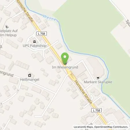 Standortübersicht der Tankstelle Demo Tank Thomas Rhodin in 32760 Detmold