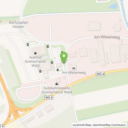 Standortübersicht der Autogas (LPG) Tankstelle: 24 - Shell Autohof Gramschatzer Wald in 97262, Hausen-Erbshausen