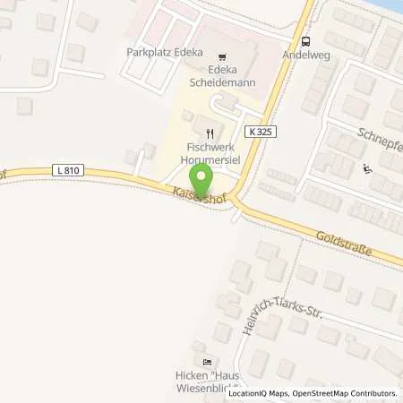 Standortübersicht der Tankstelle SCORE SB-Station in 26434 Wangerland (Horumersiel)