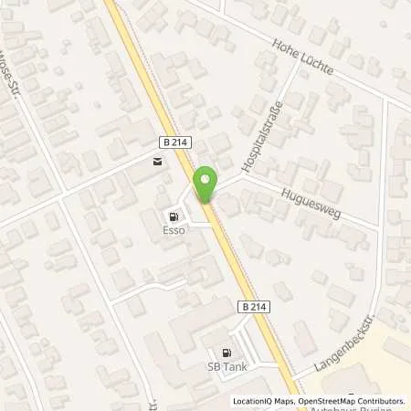 Standortübersicht der Tankstelle Hapke Esso Tankstelle in 29221 Celle