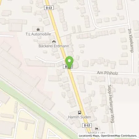 Standortübersicht der Tankstelle Westfalen-Tankstelle Wolfgang Schröer in 59063 Hamm