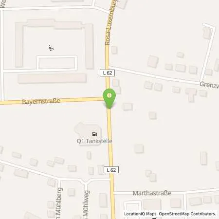 Standortübersicht der Tankstelle Q1 Tankstelle Frank Weichert in 03238 Finsterwalde