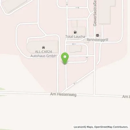 Standortübersicht der Tankstelle ALL-CAR 24 Autohaus GmbH in 99880 Laucha