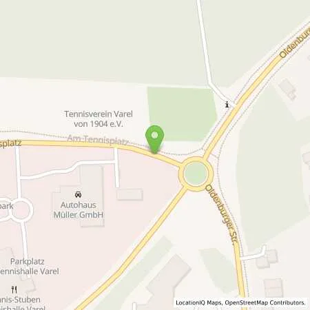 Standortübersicht der Tankstelle Autohaus Müller GmbH H. Glowatzki in 26316 Varel