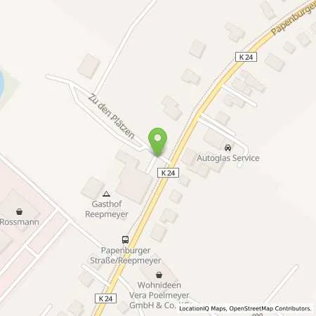 Standortübersicht der Tankstelle AVIA Service-Station Rolf Herrlich in 26810 Flachsmeer