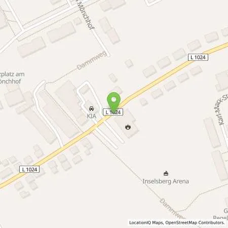 Standortübersicht der Tankstelle Autohaus KIA Meyer in 99891 Tabarz / Thüringen