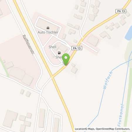 Standortübersicht der Autogas (LPG) Tankstelle: Shell Tankstelle Niederhofer/Tischler in 94496, Ortenburg