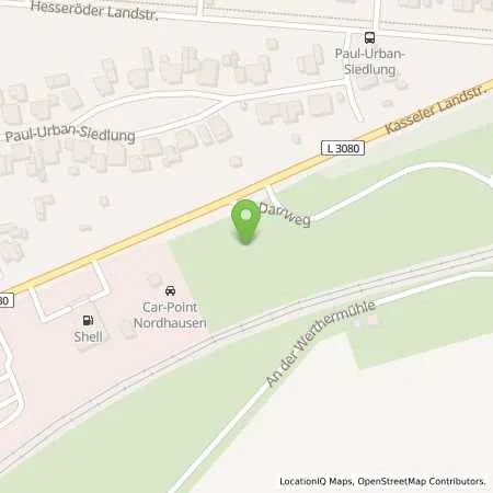 Standortübersicht der Tankstelle Shell Station Böhme-Service in 99734 Nordhausen