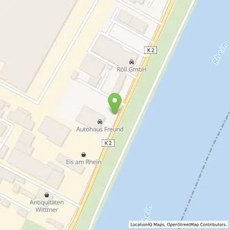 Standortübersicht der Tankstelle Röll GmbH in 67346 Speyer