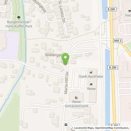 Standortübersicht der Tankstelle Freie Tankstelle Kienlein in 92334 Berching