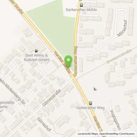 Standortübersicht der Tankstelle Shell Station Wilms & Rudolph GmbH in 41179 Mönchengladbach