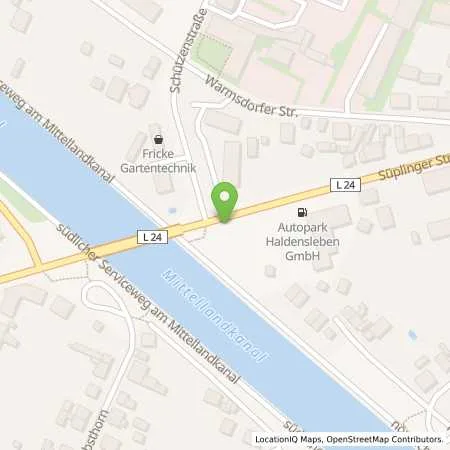 Standortübersicht der Tankstelle Autopark Haldensleben GmbH in 39340 Haldensleben