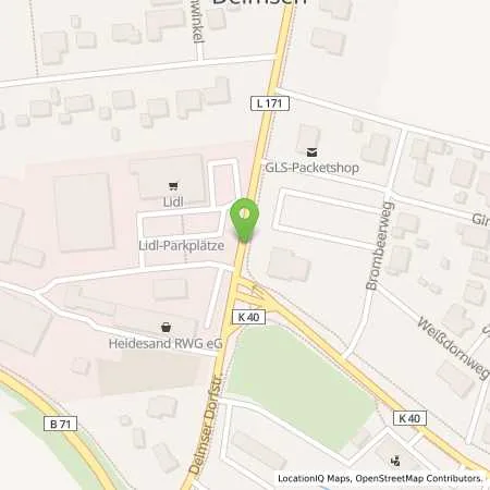 Standortübersicht der Tankstelle Heidesand Raiffeisen-Warengen. eG in 29643 Neuenkirchen