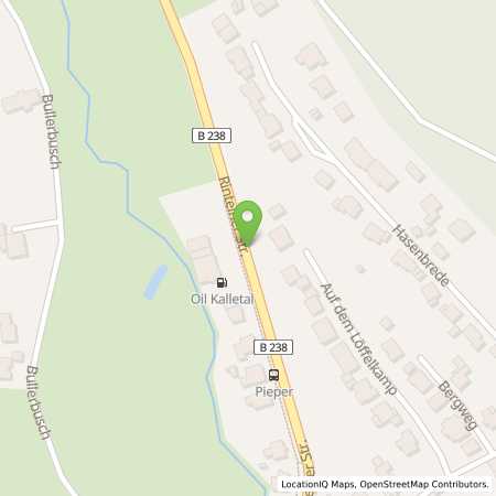 Standortübersicht der Autogas (LPG) Tankstelle: OIL! Tankstelle in 32689, Kalletal-Hohenhausen