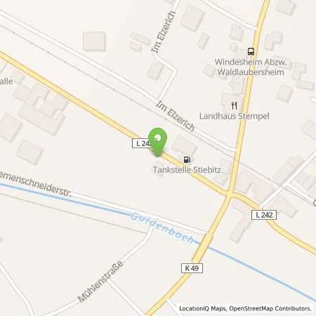 Standortübersicht der Tankstelle Auto Stiebitz in 55452 Windesheim