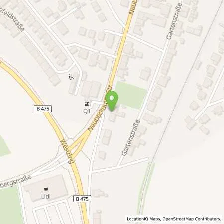 Standortübersicht der Tankstelle Q 1 - Tankstelle in 59320 Ennigerloh