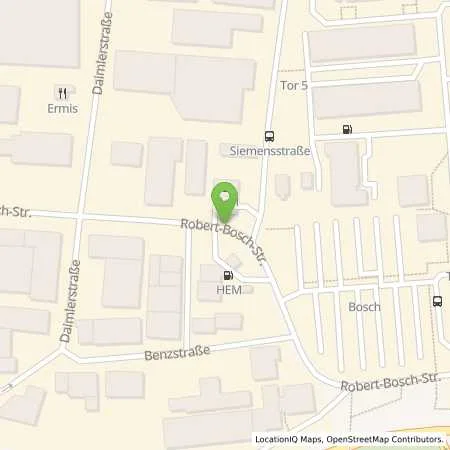 Standortübersicht der Tankstelle Ernst Dehn Nachf. GmbH in 71701 Schwieberdingen