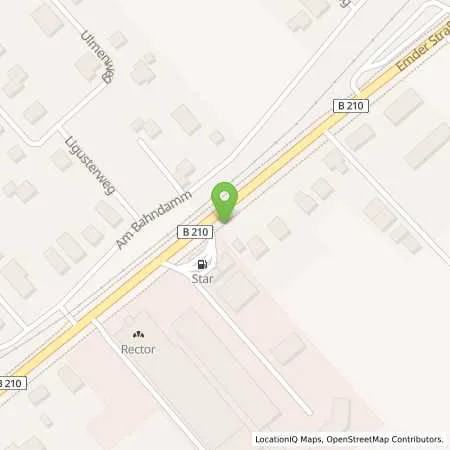 Standortübersicht der Tankstelle STAR-Tankstelle Hans-Hermann Ihnen in 26624 Südbrookmerland (Georgsheil)