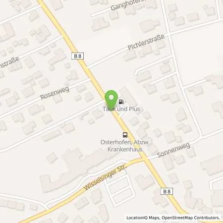 Standortübersicht der Tankstelle Tank Plus in 94486 Osterhofen