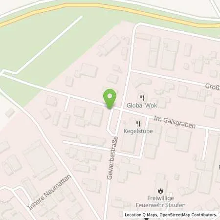 Standortübersicht der Tankstelle Autohaus Sutter GmbH in 79219 Staufen